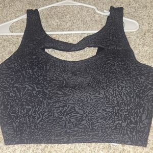 lululemon athletica Black Patterned Bra